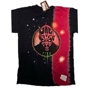 Vintage Star Wars Darth Maul Sith Tie Dye Graphic T-Shirt 1/1